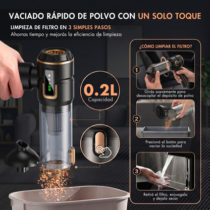 Aspiradora y Sopladora Portátil Inalámbrica